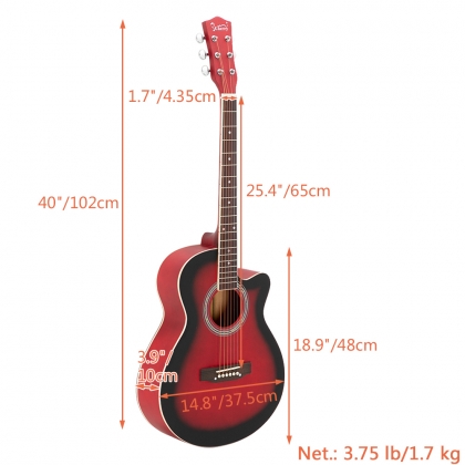 glarry gt501 acoustic guitar