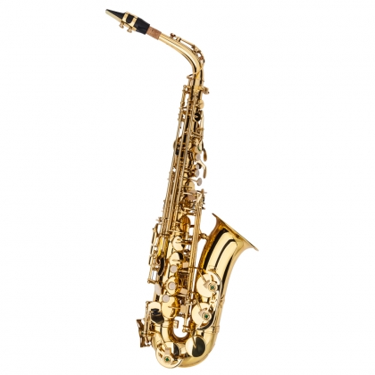 Glarry Student Flat Alto SAX Saxophone Gold Black - Glarrymusic