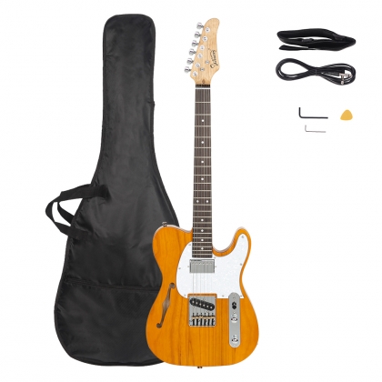 glarry hollow body electric guitar