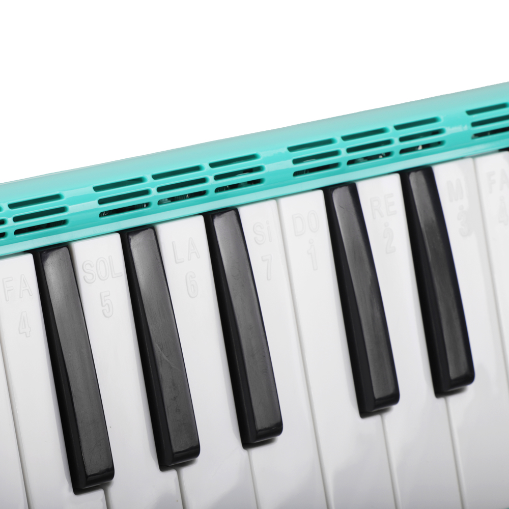 Shamdon Home Collection Glarry 37-Key Rise by Sawtooth Piano Style Melodica with Mouthpiece /& Hose /& Bag Green