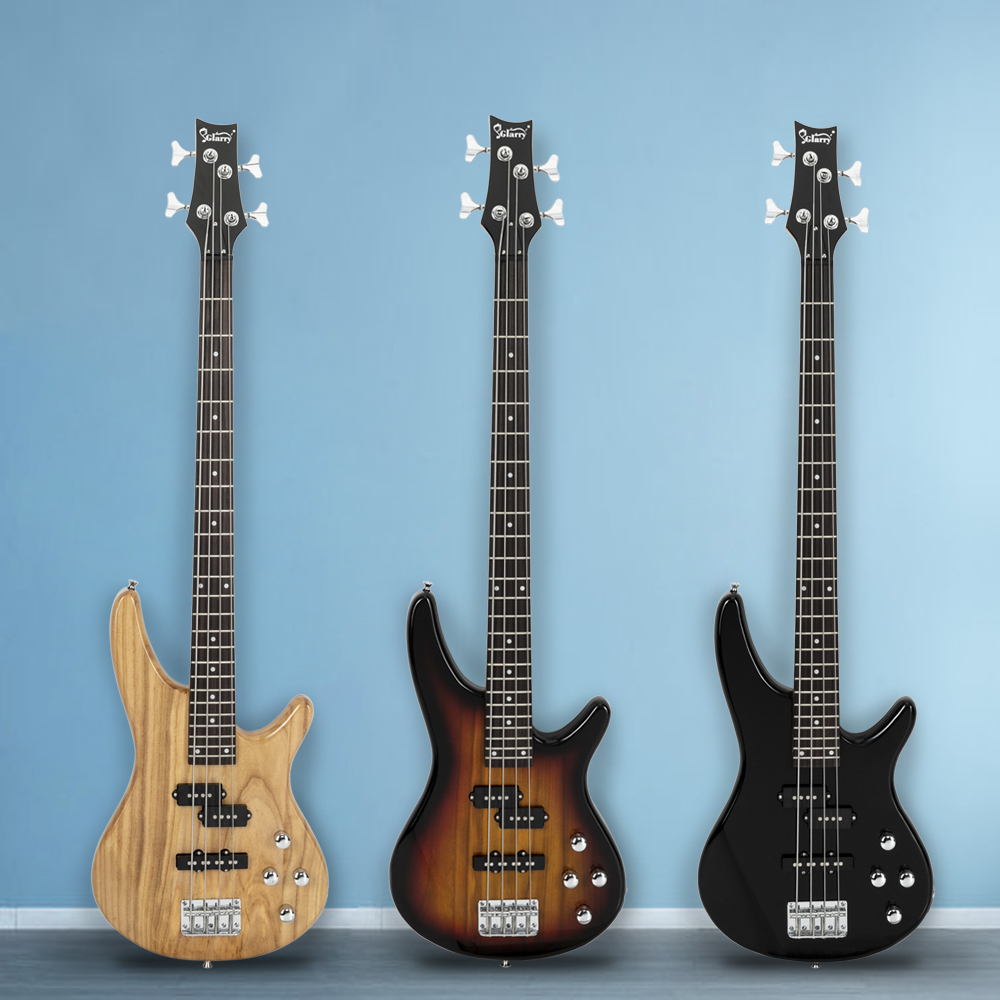 Glarry GIB Bass Guitar Full Size 4 String SS pickups w/20W 